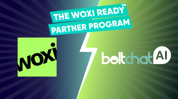 BoltChatAI X Woxi partnership announcement graphic